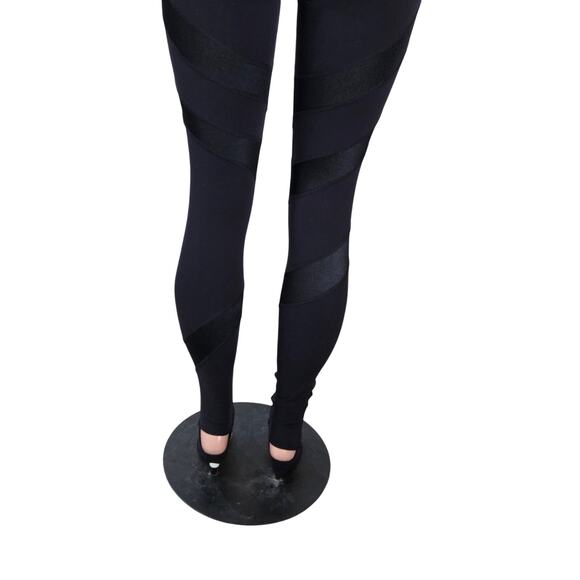 Lululemon Wunder Under Cire Wrap Yoga Stirrup Pants Women's Size 4 Black - Picture 11 of 15